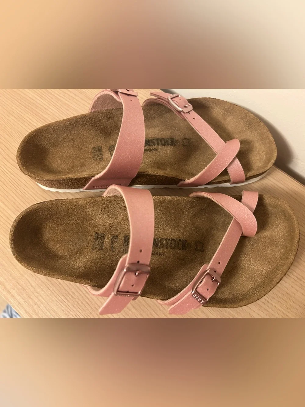 Birkenstock Mayari Multi-Strap Sandals Pink Size 38 Regular Width